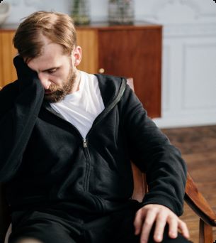 men in chair