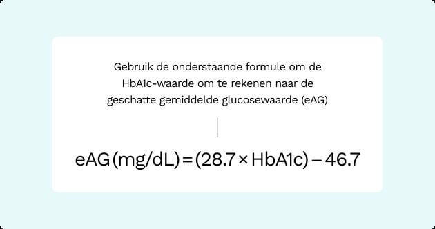 Formule berekenen HBA1c