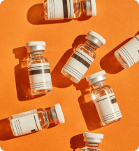 Verschillende medicijn potjes